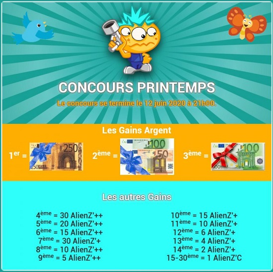 Concours Printemps sur Ovniz