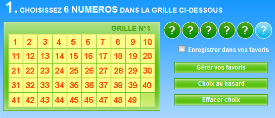 La grille de Bananalotto