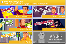 Les jeux payants de Banditland