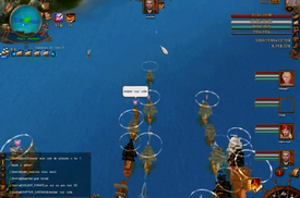 En pleine partie sur Bounty Bay