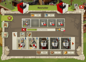 Recruter des soldats sur Goodgame empire