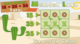 Jeu Morpion Land de Mexikdo.com