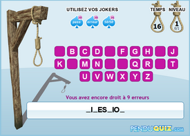 Jeu pendu de Penduquiz.com