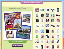 Manège des cadeaux de Pop Candiz