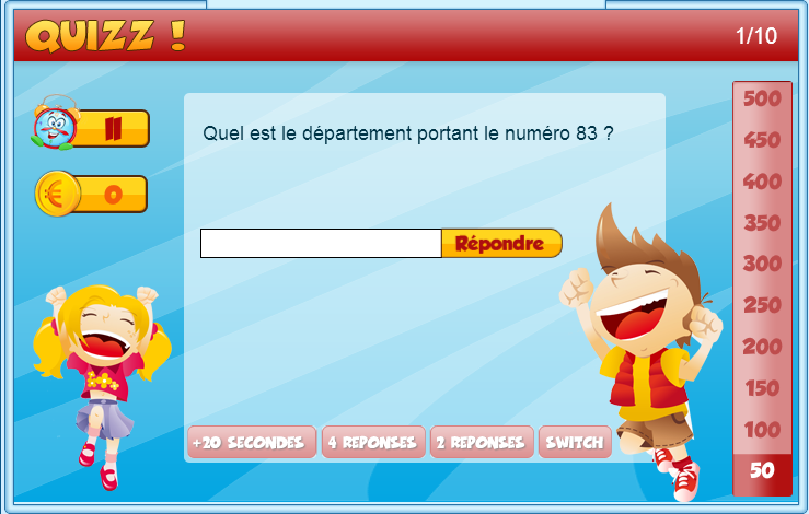 Jeu Rcrquizz sur Recreland.com