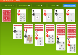 Jeu de solitaire de Solimiam