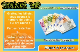 Ticket VIP de Vivelefric.fr