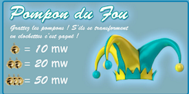 Ticket Pompon du Fou sur Win-Wards