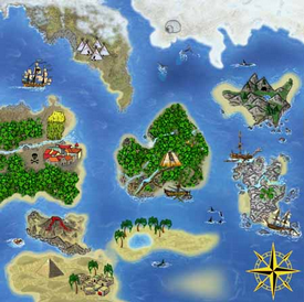 Carte aux trésors de Zepirates.com